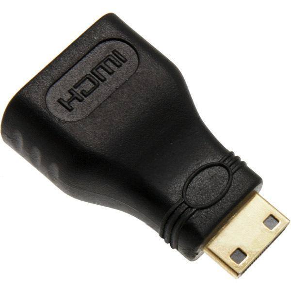 Mini-Hdmi till Hdmi Omvandlare Hane-Hona Black