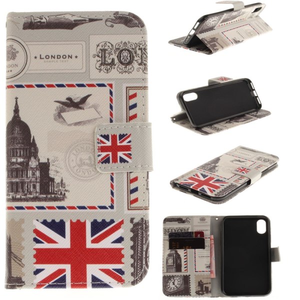 iPhone X Wallet Case - London Elements