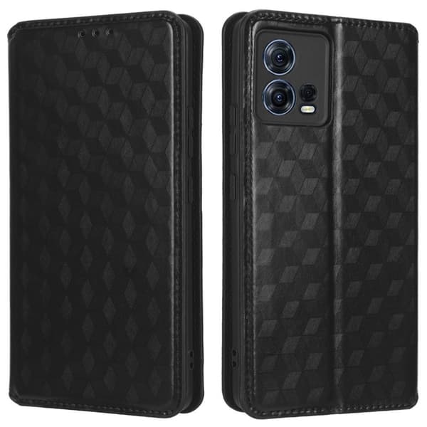 Til Motorola Edge 30 Fusion 5G Wallet Case Kortholder Case Black