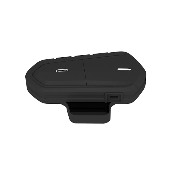 BE6 MC Motorcykel Skidhjälm Bluetooth Intercom Trådlös - Svart Svart