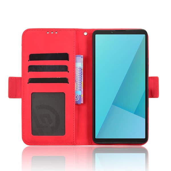 Wallet case Case Cover for Sony Xperia 10 VII - Red Red