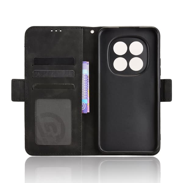 Til Xiaomi Redmi Note 15 Pro 5G Case Pung Etui Shell Telefon Case Ekstra kort - Sort Black