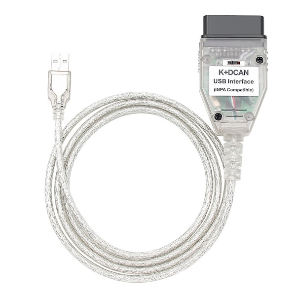 Feilkodeleser K+DCAN K-CAN FTDI-brikke for E60 E61 E83 E81 E87 OBD2 OBD 2 Black