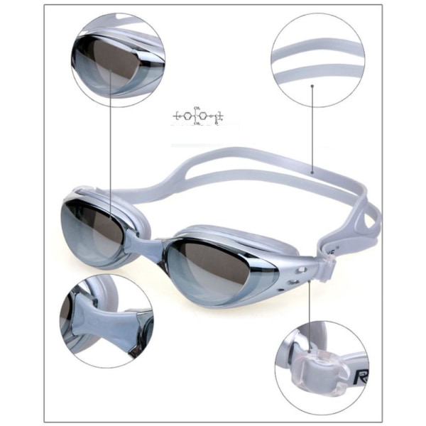 Uimalasit Anti Fog UV-suojaus Uimalasit Black