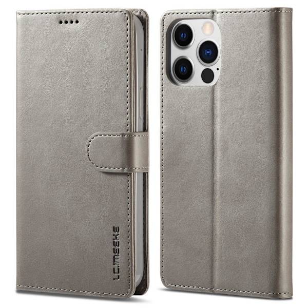 LC.IMEEKE Pung Taske til iPhone 15 Pro Max - Grå Grey