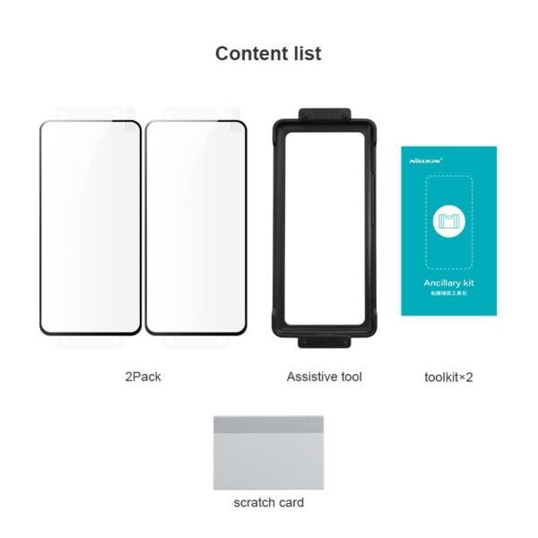 NILLKIN Til Samsung Galaxy S24 Fuldlim PMMA Fuld Skærmbeskytter 2 stk Transparent