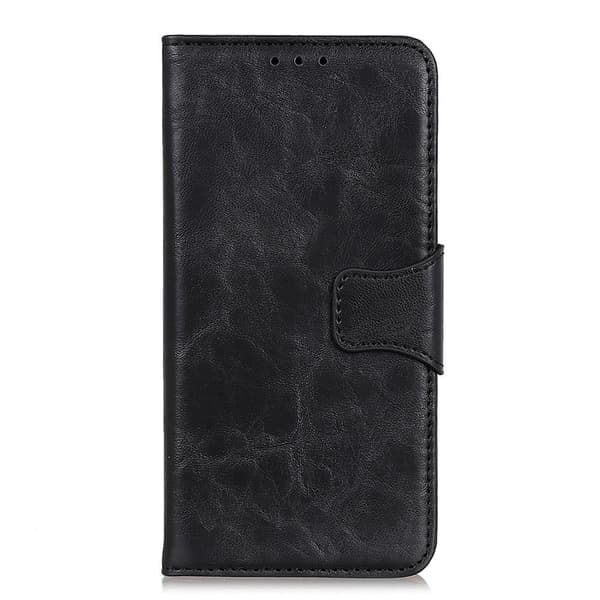 Crazy Horse Texture Wallet Stand Case for Realme GT Neo2 Black