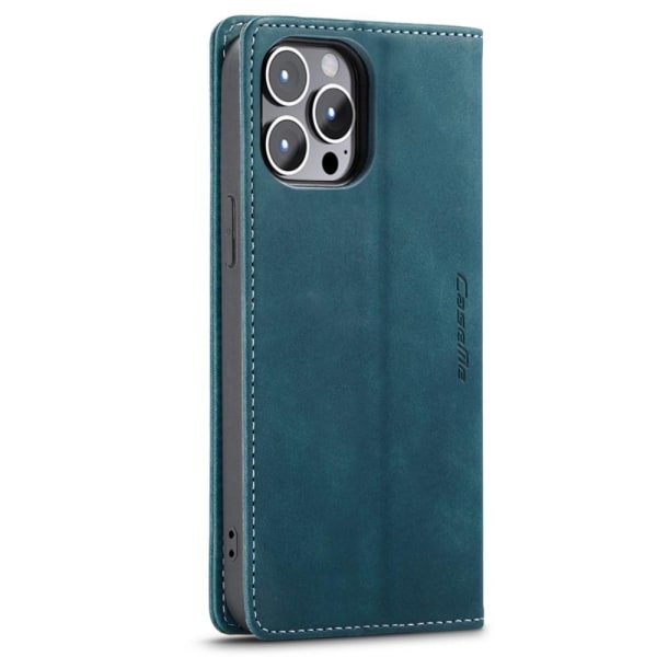 CASEME Retro Wallet Case for iPhone 14 Pro Max - Blue Blue