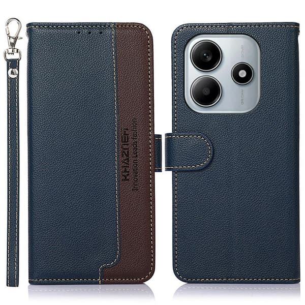 KHAZNEH Pung etui til Xiaomi Redmi Note 14 4G Blue