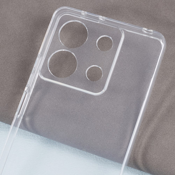 För Xiaomi Redmi Note 13 Fodral TPU Skal Baksida Transparent