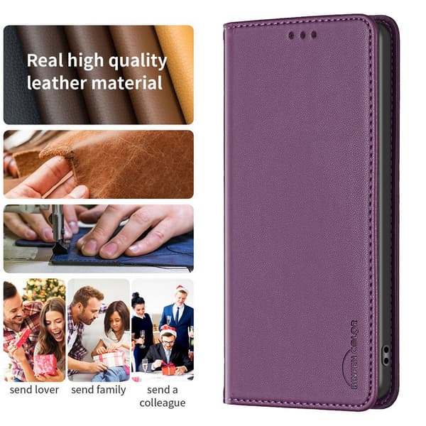 BINFEN COLOR Mobildeksel med Stativ til Google Pixel 11 Pro XL Dark purple