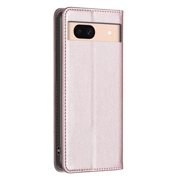 BINFEN COLOR Til Google Pixel 8a Etui PU Læder Telefoncover Pink gold