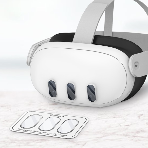 Oculus Meta Quest 3 VR WOLMTT Lens Protector hærdet glasfilm Transparent