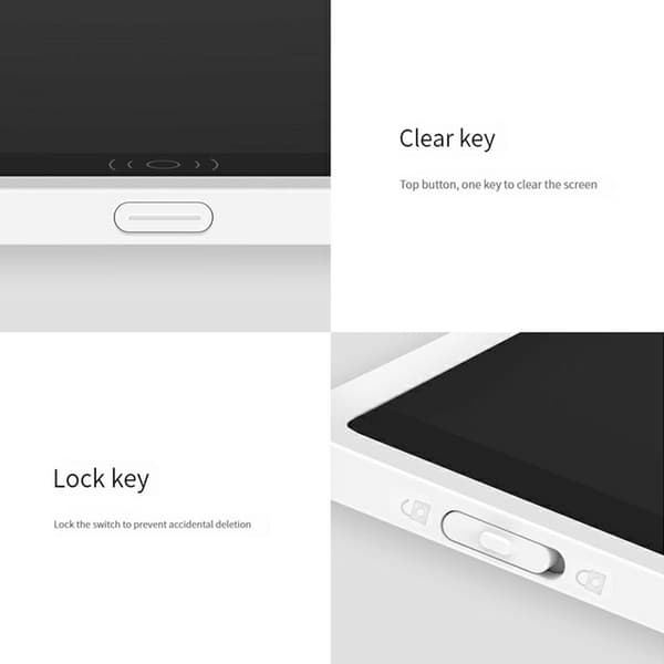 XIAOMI 13,5 tommer farverig LCD Skrive Tegneblok Doodle Board Slet Notesblok Black