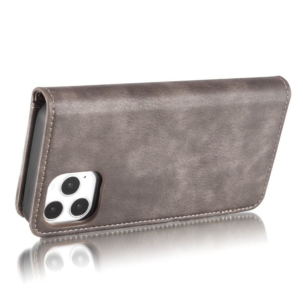 DG.MING til iPhone 13 Mini stilfuld tegnebog taske - kaffe Brown