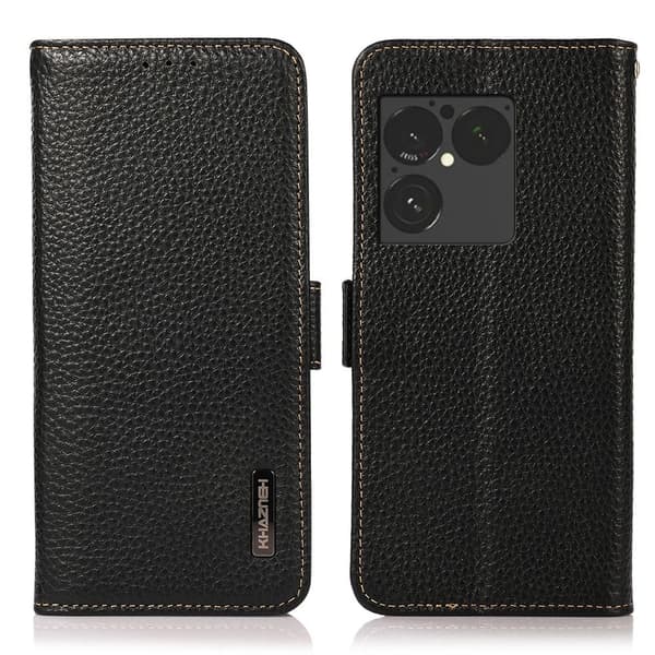 KHAZNEH Læder Pungcover til Sony Xperia 1 VIII Black