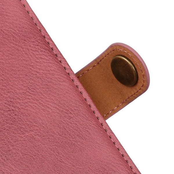 KHAZNEH Wallet Stand Case Motorola Moto E13 4G Pink