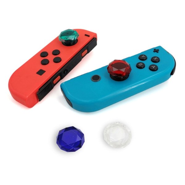 2 stk Kompatibel med Nintendo Switch Switch Lite Joystick Thumb Stick Grip - Lyseblå Light blue