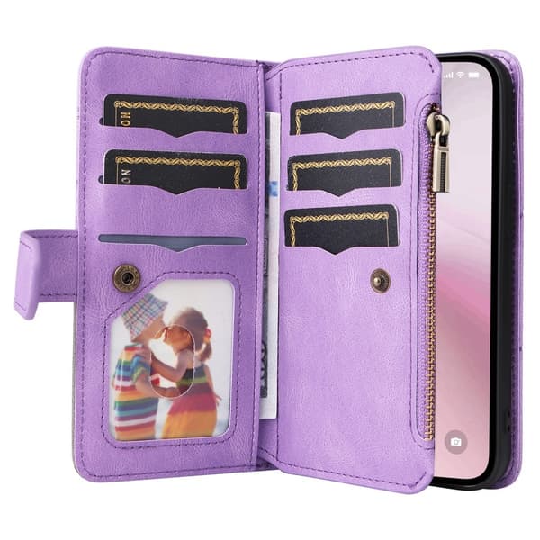 KT-monitoimisarja-5 iPhone 17e / 16e -puhelinkotelolle Purple