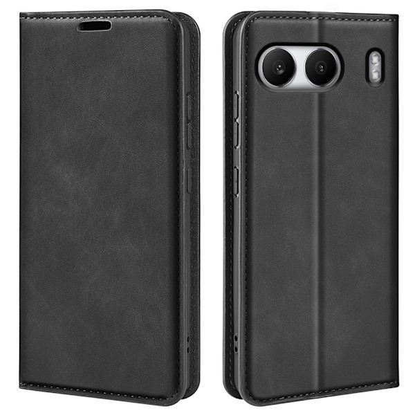 Til OnePlus Nord 4 Case Wallet Case Shell Phone Case Wallet - Sort Black