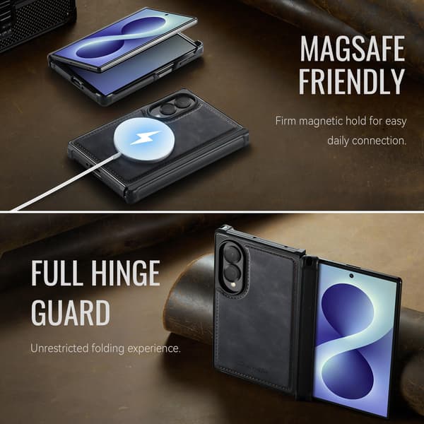 CASEME Magnetisk telefondeksel til Samsung Galaxy Z Fold8 Black