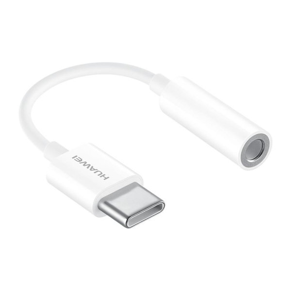 HUAWEI CM20 USB-C till 3.5mm Audio Adapter Vit