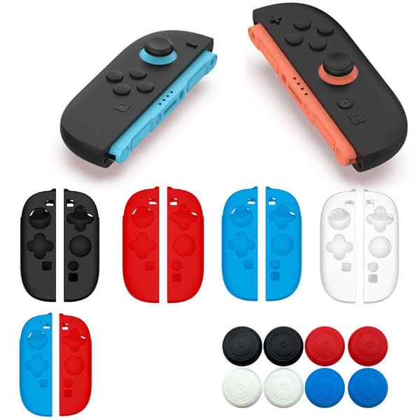1 Par Kompatibel med Nintendo Switch 2 Kontroller Fodral Skal Skydd 2 lock - Vit Vit
