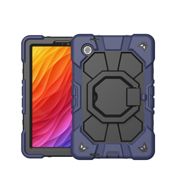 Til Samsung Galaxy Tab A11+ Etui PC+Silikone Tablet Cover Navy Blue + Black Multicolor
