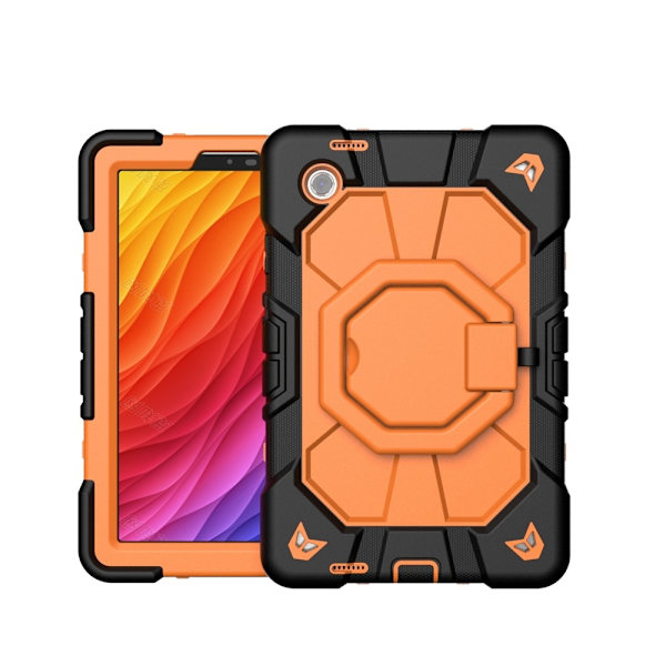 Til Samsung Galaxy Tab A11+ Etui PC+Silikone Tablet Cover Black + Orange Multicolor
