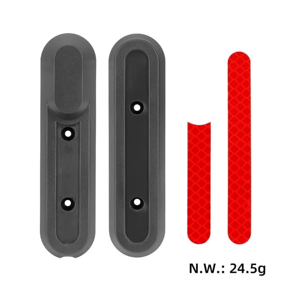 Dekorativt dekk for forhjul + reflekser til Xiaomi Scooter 4 Pro Black
