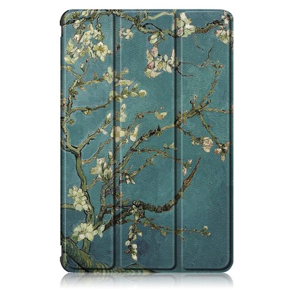 Slim Fit Cover Fodral Till Samsung Galaxy Tab S7 FE / Tab S7 Plus / Tab S8+ - White Flowers multifärg