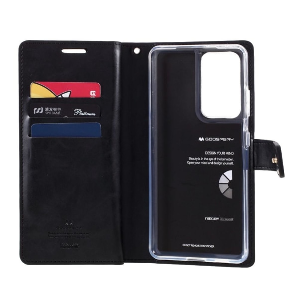 Samsung Galaxy S21 Ultra MERCURY GOOSPERY Mansoor Wallet Case  - Black Black