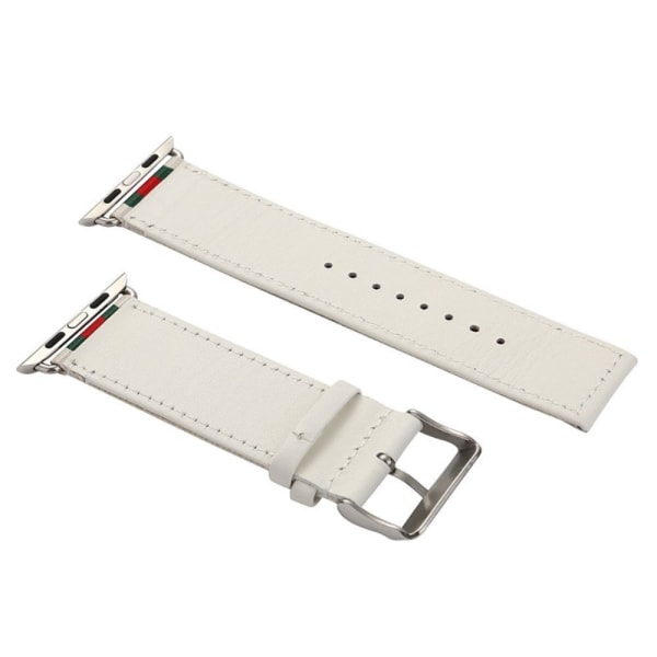 Nylon klokkerem til Apple Watch 4 44mm, serie 3/2/1 42mm White