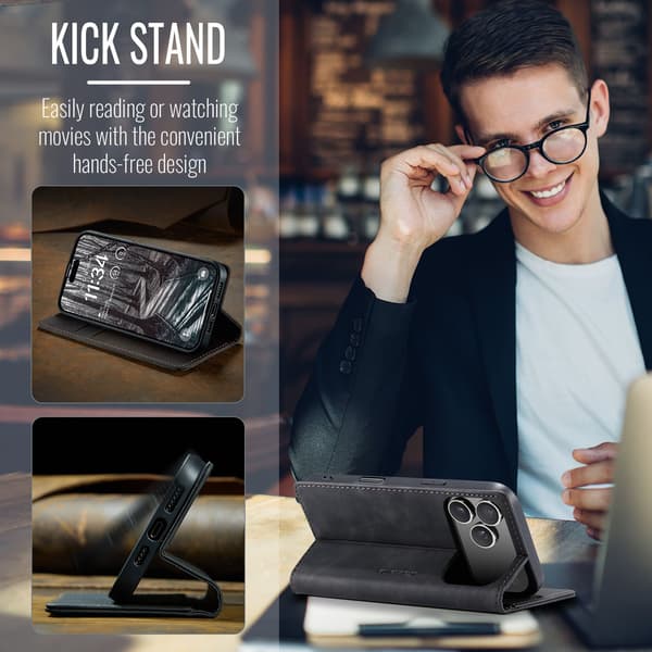 CASEME Lommebok-deksel Til iPhone Air Black