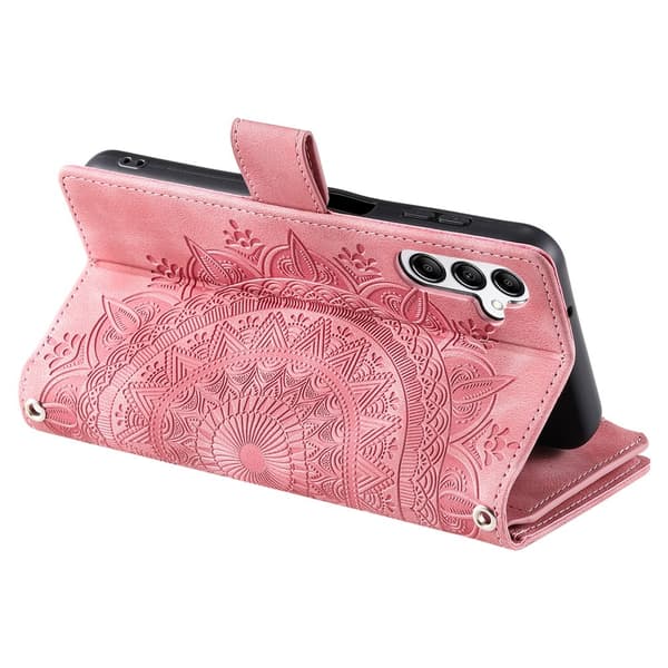 Til Samsung Galaxy A57 5G pungcover Pink gold