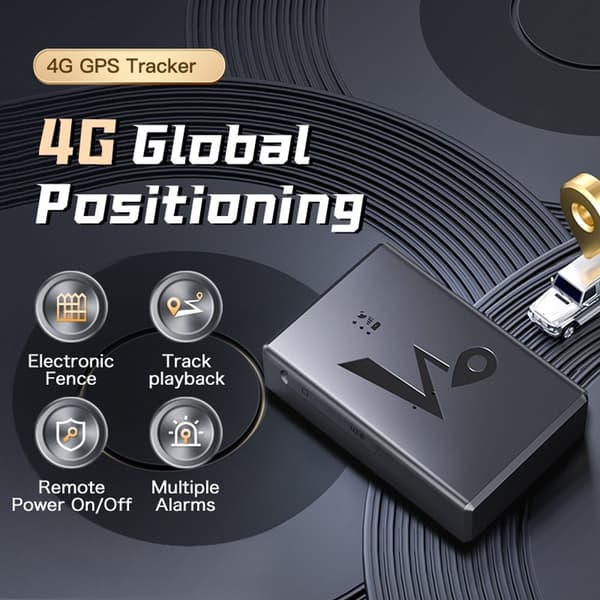 4G LTE GPS-spårare Tracker 5500 mAh-batteri magnetfäste fordonsspårning realtid Svart