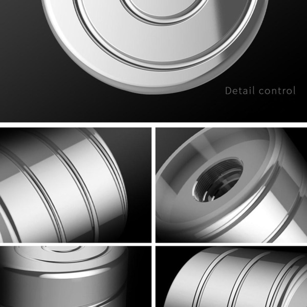 30 mm gyro rotation snurra Desktop Fidget Toy Perfekt balans Silver