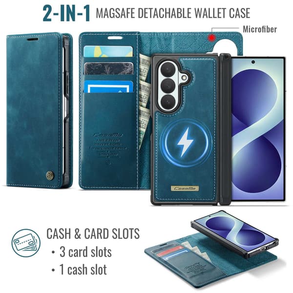 CASEME Telefonfodral med stöd för Samsung Galaxy Z Fold8 Ultra Grön
