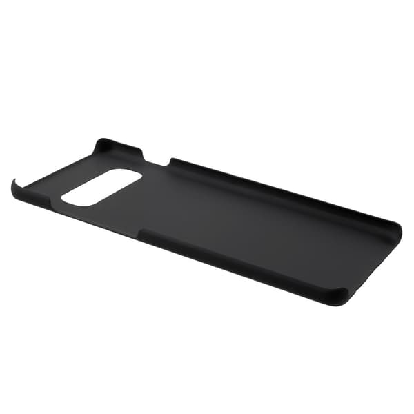 Rubberized Hard Plastic Phone Suojakuori - Samsung Galaxy S10 Plus - Musta Black