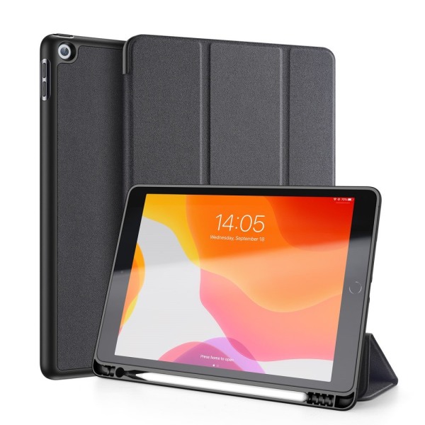 DUX DUCIS Domo Apple iPad 10.2 2021/2020/2019 Trifoldet stativ sort Black