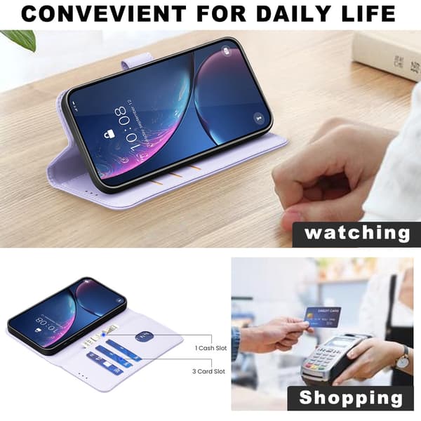 Till Samsung Galaxy A57 5G BINFEN COLOR plånboksfodral Lila