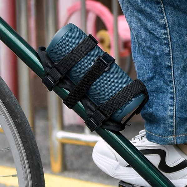 Universal Hållare för högtalare till cykel Cykelstyre Rem Remmar Svart