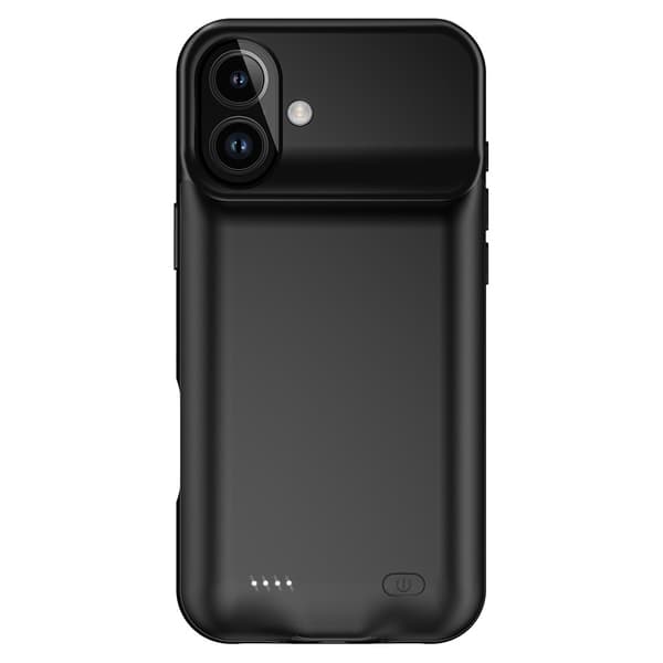 Laderetui med 7000 mAh oppladbart batteri for iPhone 16 Transparent