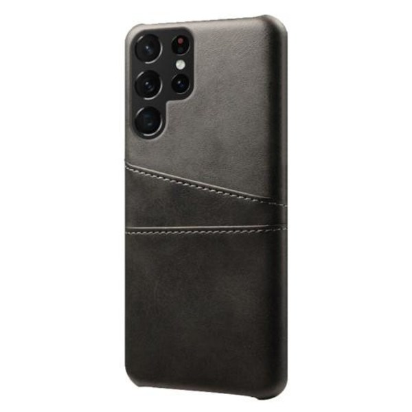 Samsung Galaxy S23 Ultra KSQ Pu-nahkapäällysteinen kuori, kova kotelo Black
