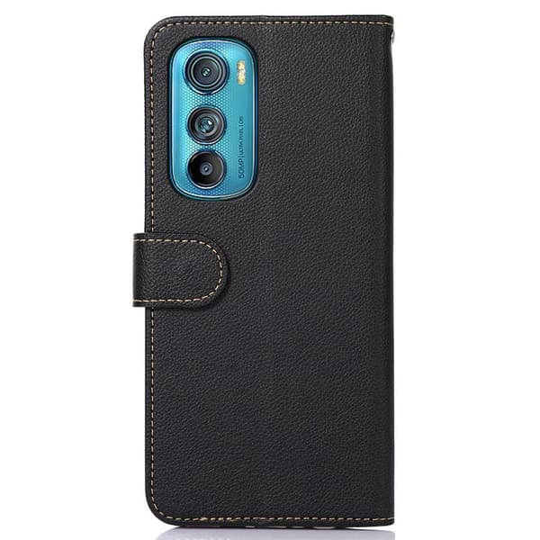 KHAZNEH Motorola Edge 30 5G Plånboksfodral - Svart/Röd Svart