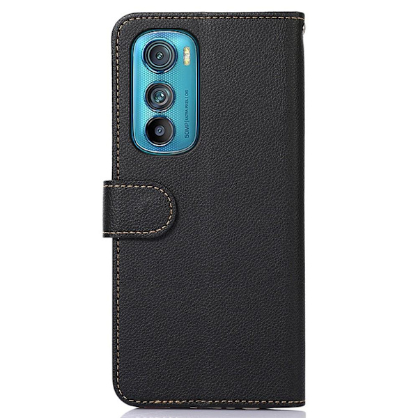 KHAZNEH Telefoncover til Motorola Edge 30 5G - Sort/Rød Black