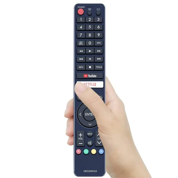 TV-fjernkontroll erstatning for GB326WJSA for Sharp TV-stemmefunksjon Black