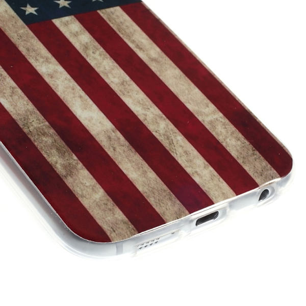 TPU Protector Samsung Galaxy S6 - Retro US American Flag