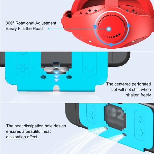 STARTRC GAMES VR-headset kompatibelt med Nintendo Switch 2 VR-glasögon Blå