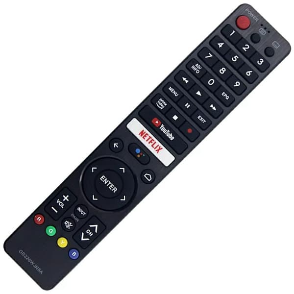 TV-fjernkontroll erstatning for GB326WJN8A for Sharp TV-stemmefunksjon Black
